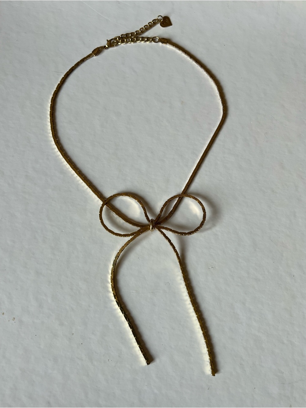 Claire's Gold Bow Knot Necklace
